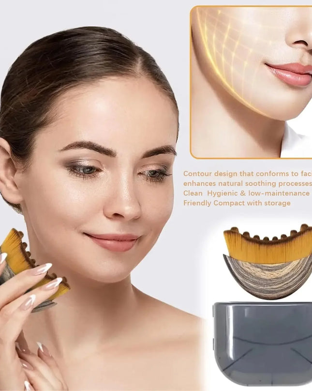 Lymphatic Contour Face Brush,Chin &Jawline Sculpting,Drainage Massager for Face,Ergonomically Designed to Fit The Skin Precisely