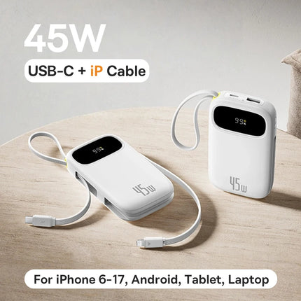 Baseus Retractable Cable Power Bank