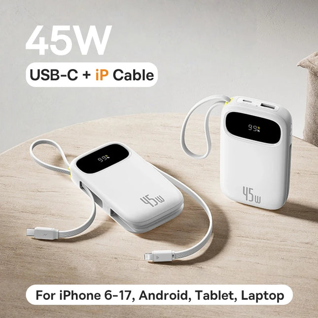 Baseus Retractable Cable Power Bank