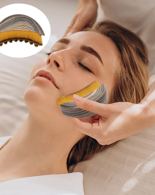Lymphatic Contour Face Brush,Chin &Jawline Sculpting,Drainage Massager for Face,Ergonomically Designed to Fit The Skin Precisely