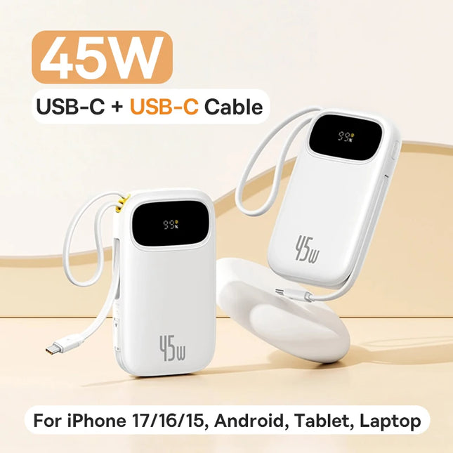 Baseus Retractable Cable Power Bank