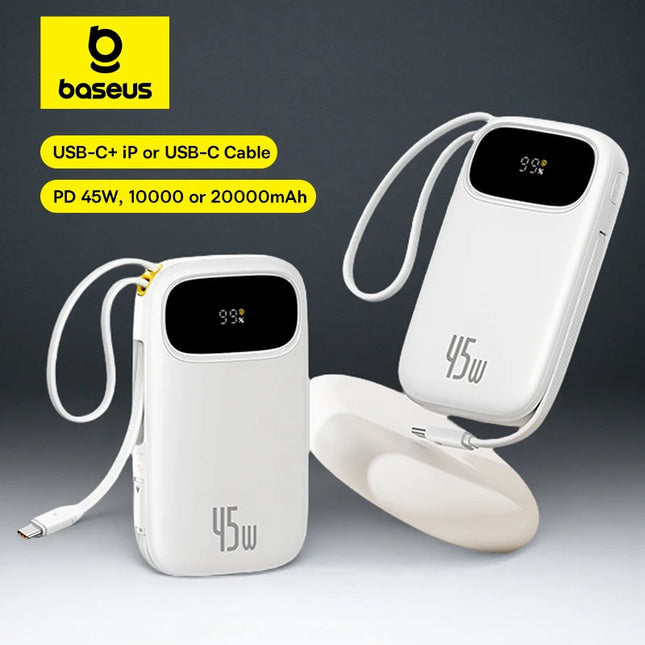 Baseus Retractable Cable Power Bank