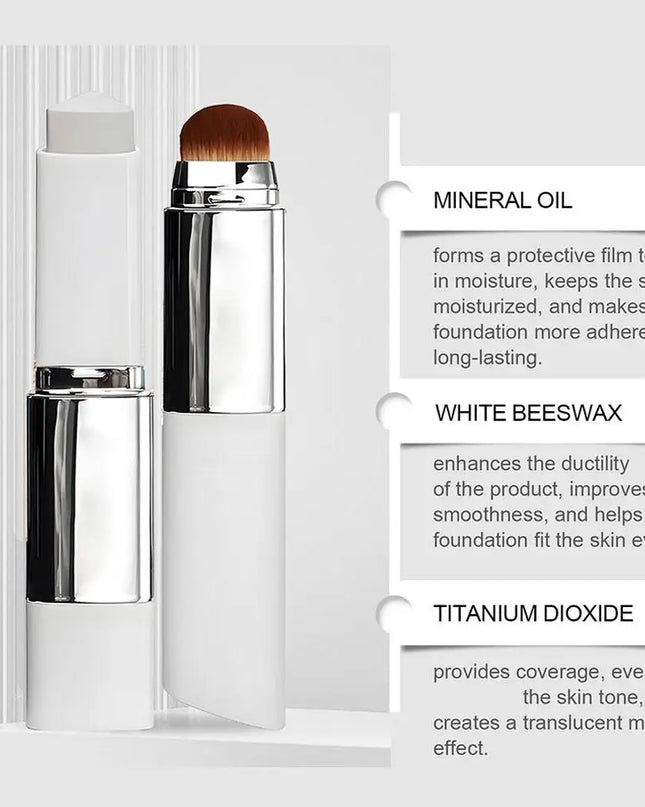 2-in-1 Color-Changing Foundation Stick Liquid Lightweight Moisturizing Brightening Foundation Color Changing For All Skin Types