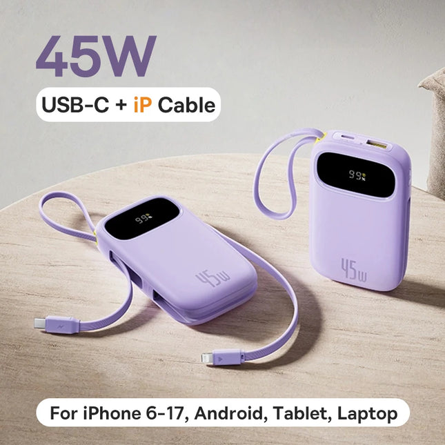 Baseus Retractable Cable Power Bank